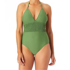 Sandflower Olive Green Womens Medium One Piece Swimsuit